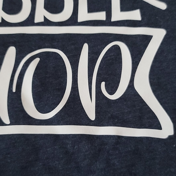 Next Level Apparel navy blue graphic tee NWOT - Picture 6 of 7